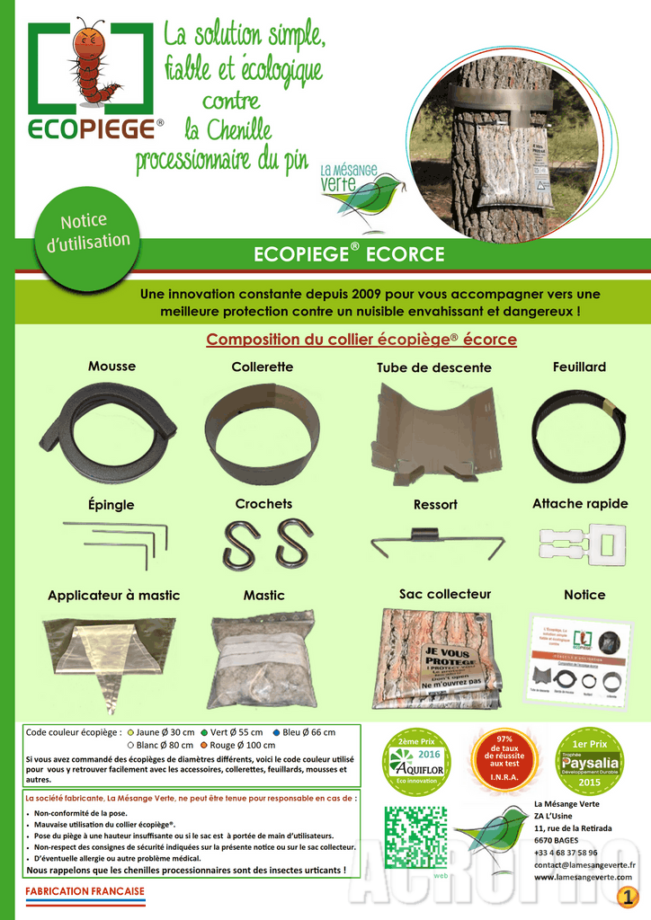 notice montage écopiège écorce - page 1